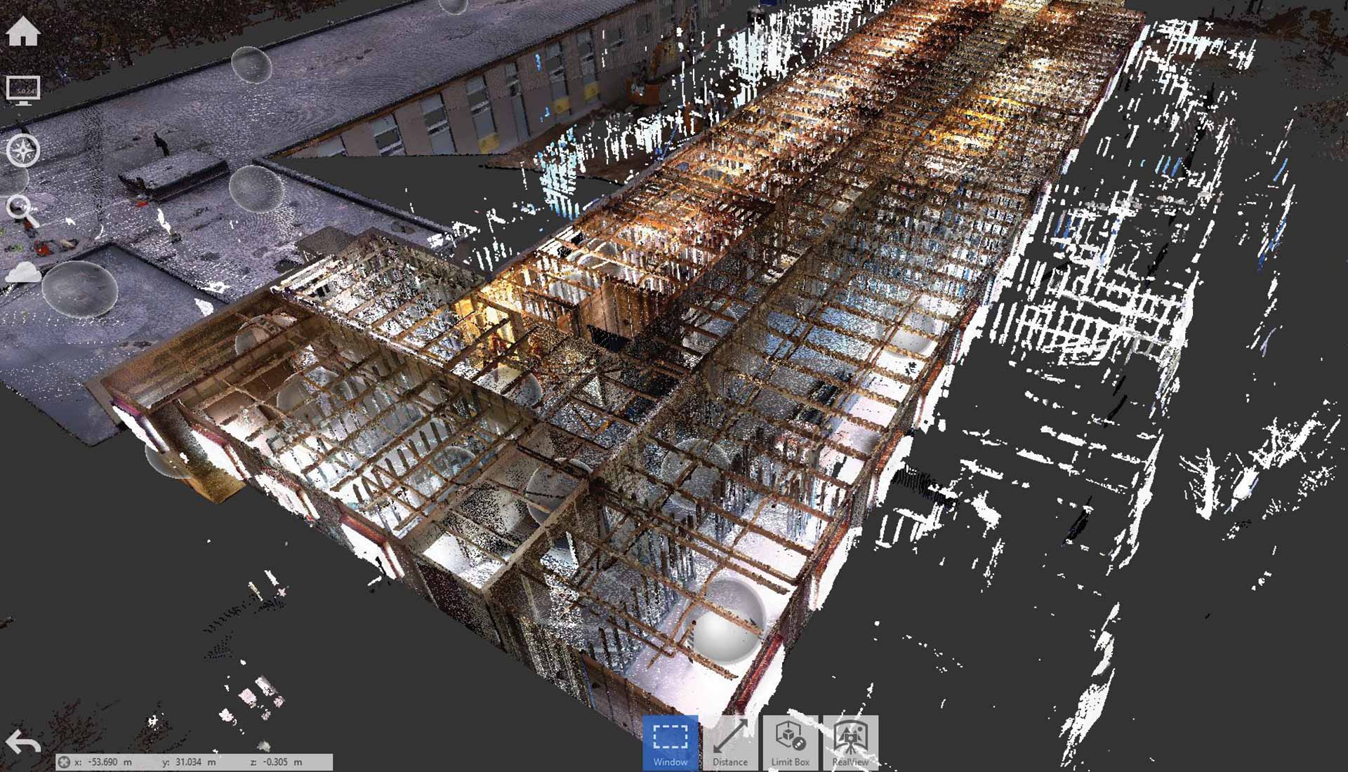 Point cloud scan of Boston Medical center by United-BIM