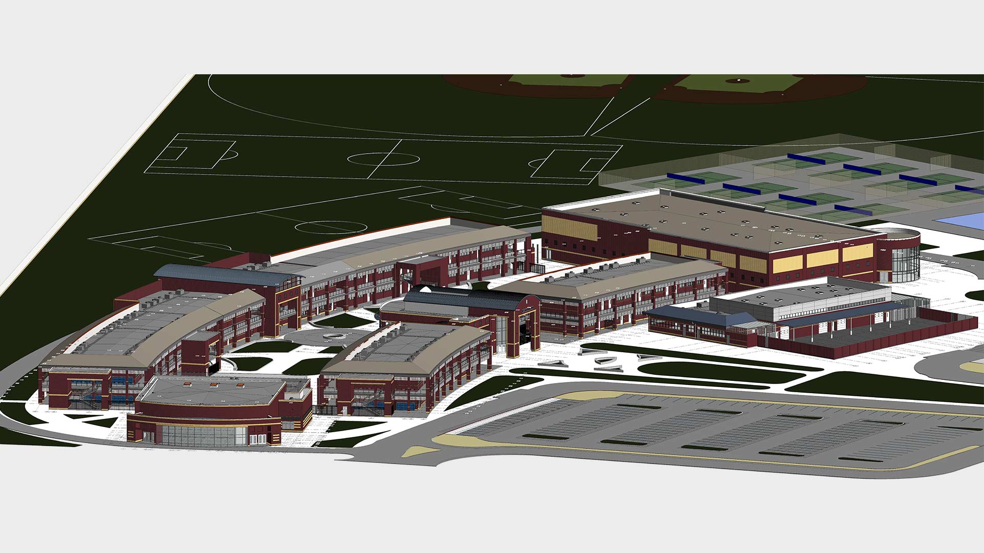 Architectural BIM Modeling for an Education Project.