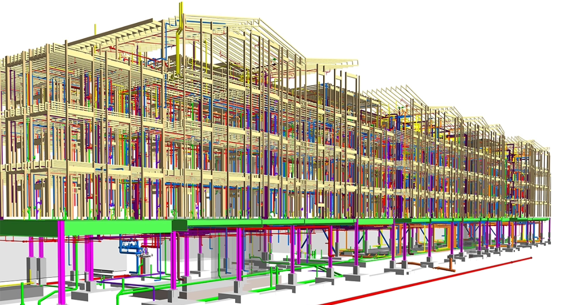MEP-FP/FA BIM Modeling and Coordination Services for apartment project in Boston, MA