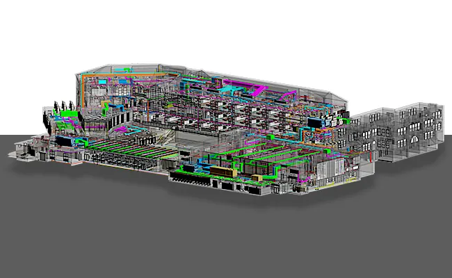 MEPFP BIM of a Middle School Project by United-BIM